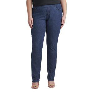 JAG Jeans Women's Peri Mid Rise Straight Leg Pull-on Jeans, Ink Au419, 0